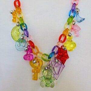 Charm Necklace: Rainbow Bright